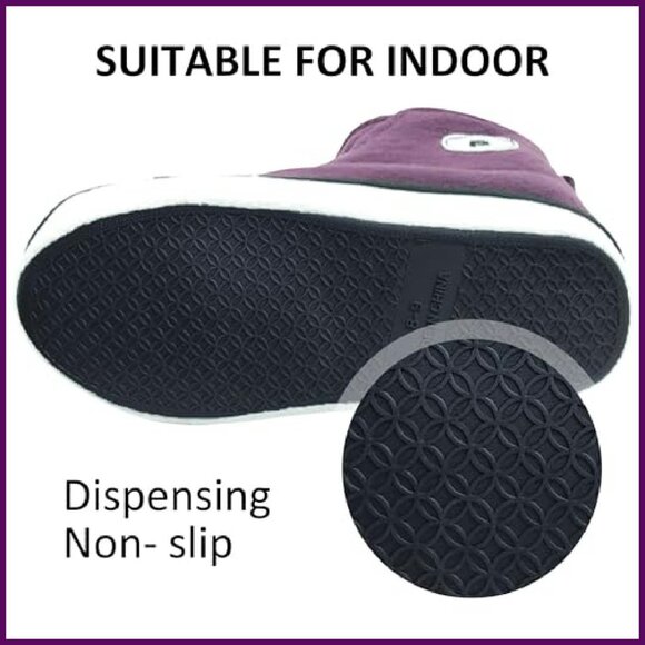 Women's Winter Slipper Boots Fur Lined Anti-Slip Ankle Booties Size 10-11 - Picture 8 of 8